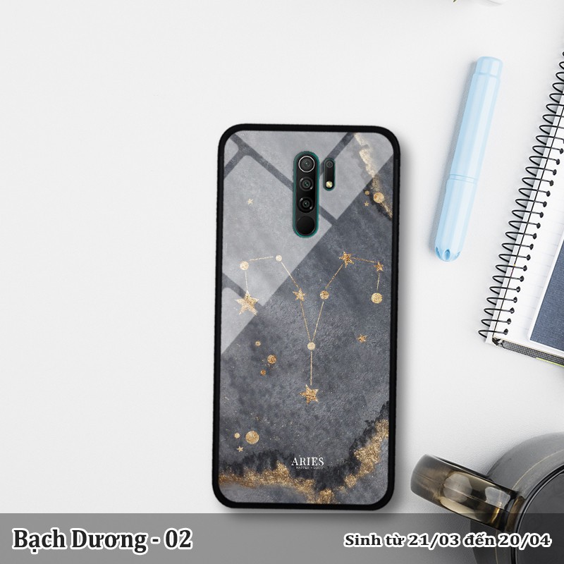 Ốp lưng kính 3D Xiaomi Redmi 9 -cung hoàng đạo