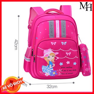 Cặp học sinh cấp 1, 2 [LOẠI ĐẸP] Balo học sinh cao cấp - Tặng kèm Túi đựng bút dành cho bé gái tiểu học, trung học
