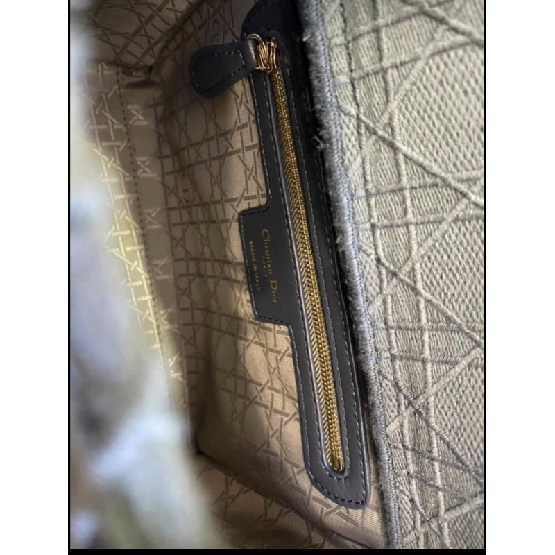 Túi vải di-or màu xanh