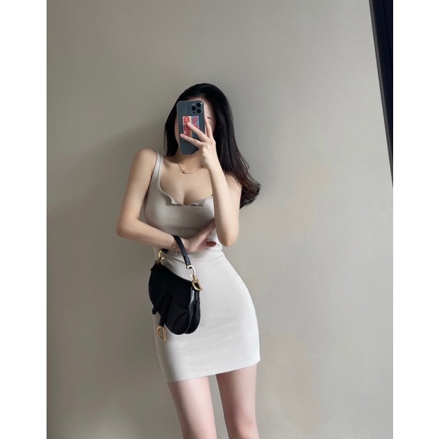 - PH - VÁY HAI DÂY SẺ V SIÊU XINH -PH -