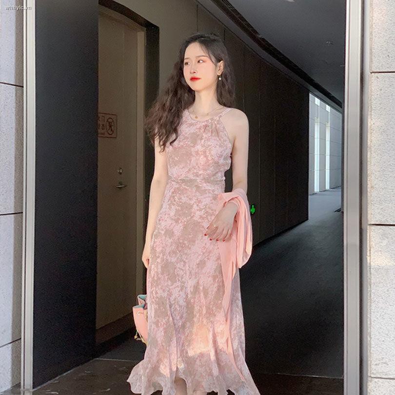 Đầm Hai Dây Họa Tiết Hoa Gợi Cảm Cho Nữ
