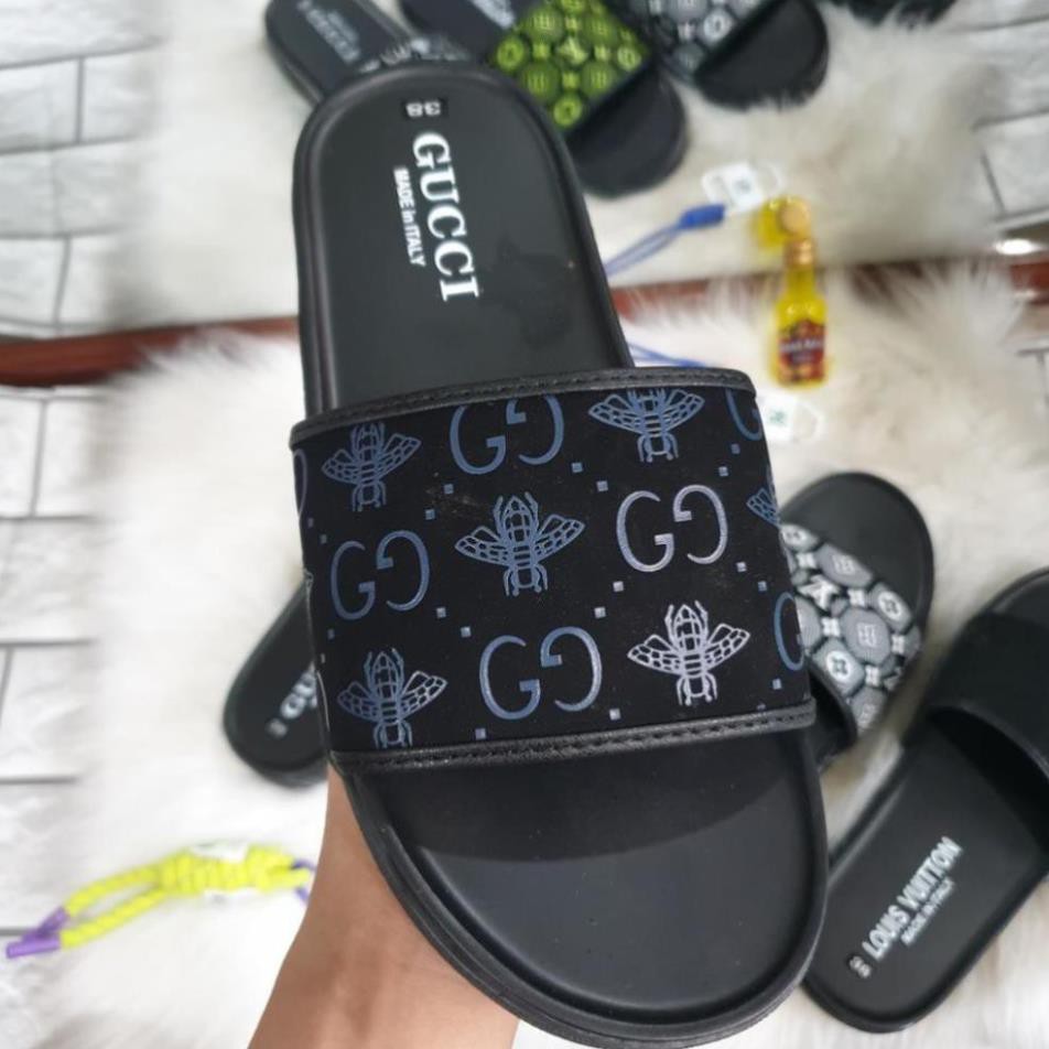 Dép Quai Ngang Lv vân chìm hot hit, Dép nam đẹp