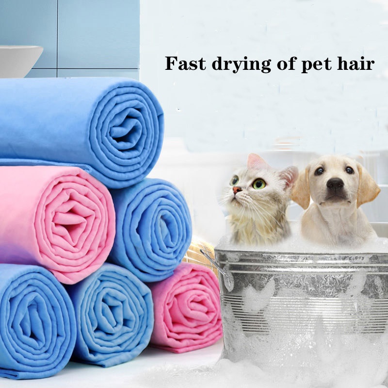 Pet cat and dog microfiber absorbent towel