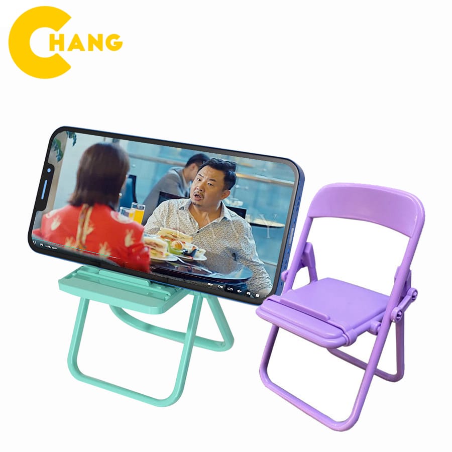Giá đỡ điện thoại hình ghế đẩu có thể gấp gọn để bàn đa chức năng nhiều màu