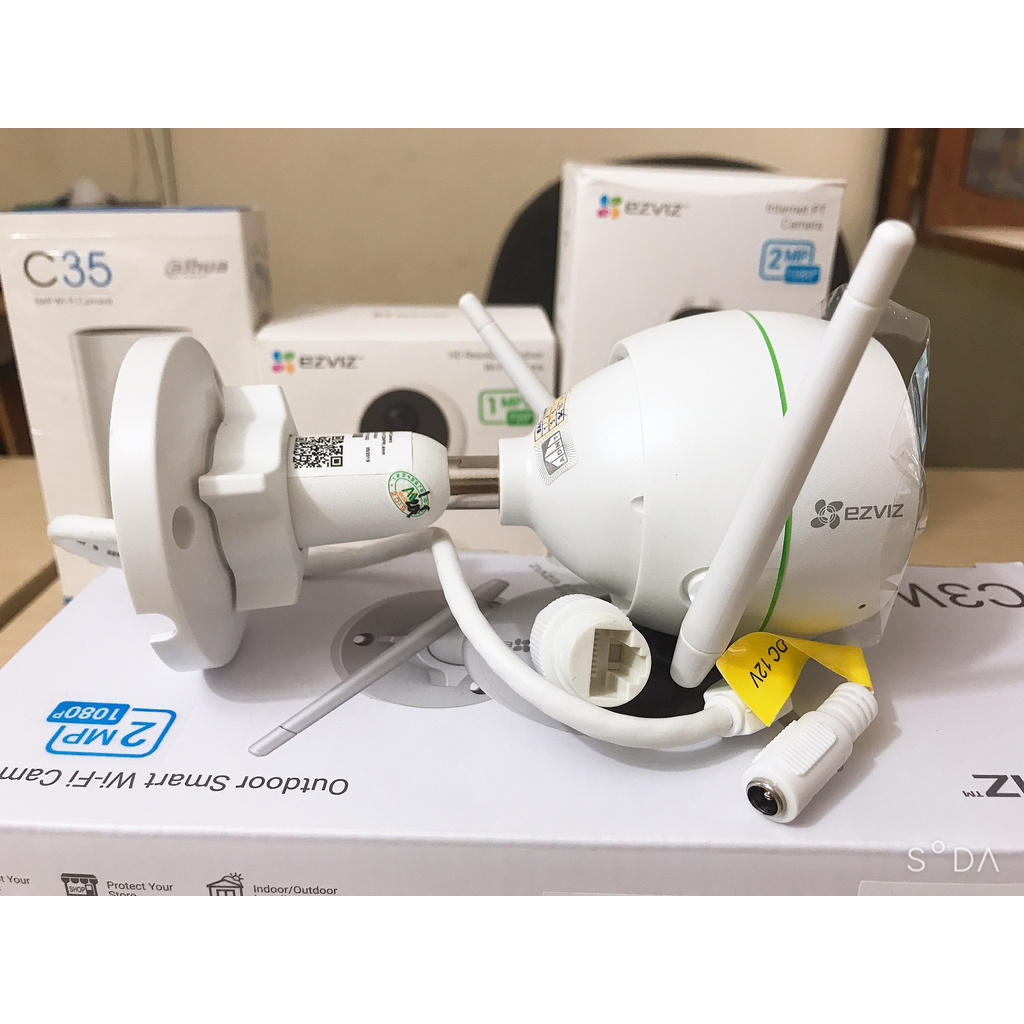 Camera Wi-Fi Ngoài Trời 2MP EZVIZ C3WN-C3W-C3N Còi Báo Động - Màu Ban Đêm - Hồng Ngoại [ Bảo Hành 24 Tháng]