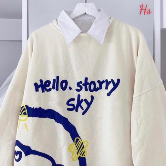 Áo sweater in gấu hello - Áo nỉ nữ unisex - MIUMIU CLOTHINGS