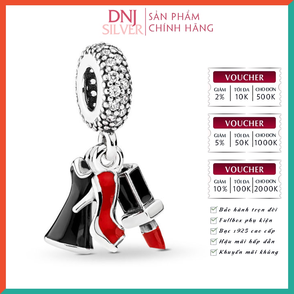 Charm bạc 925 cao cấp, hàng chuẩn bạc - Charm Glamour Trio Dangle thích hợp để mix vòng tay charm - DN315