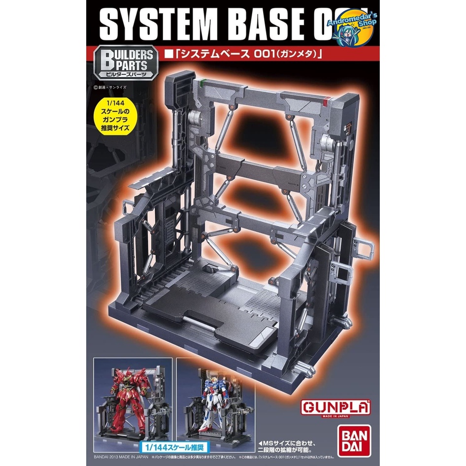 Mô hình lắp ráp Builders Parts Gundam System Base 001 Gunmetal 1/144 Scale Kit