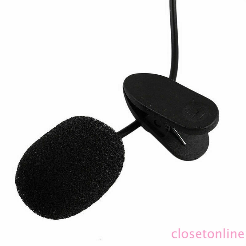 Microphone mini dây 3.5mm có kẹp áo dùng cho Laptop PC