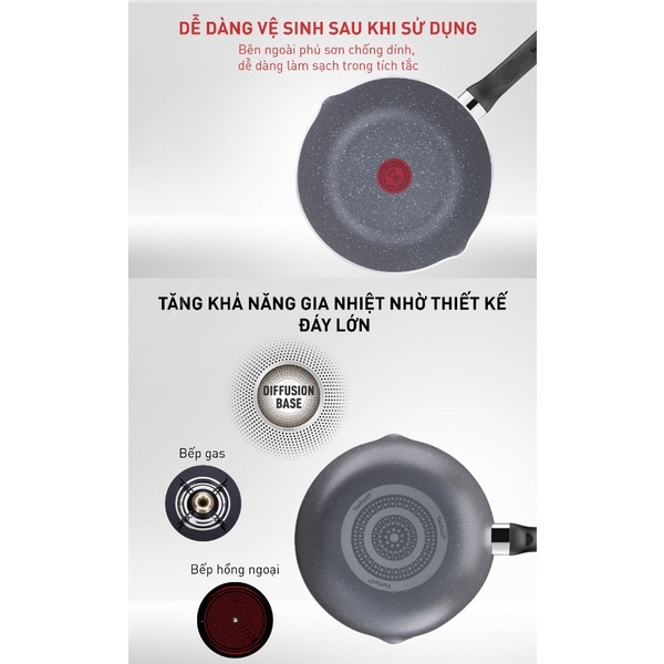 Chảo chiên sâu lòng Tefal Natura 28cm