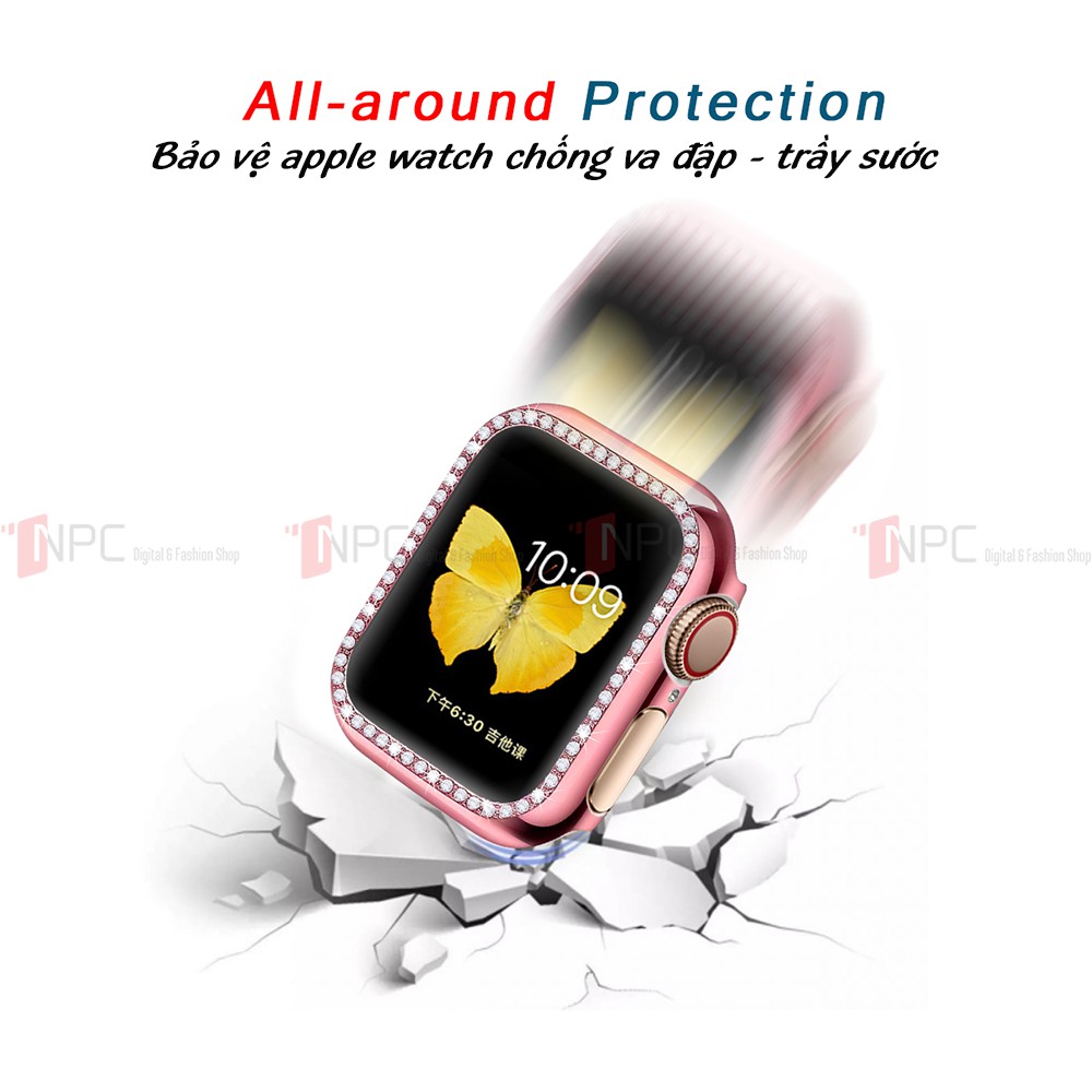 Ốp Bảo Vệ Apple Watch Đính Đá dành cho Series 5/4/3/2/1 38mm 40mm 42mm 44mm Hana Case