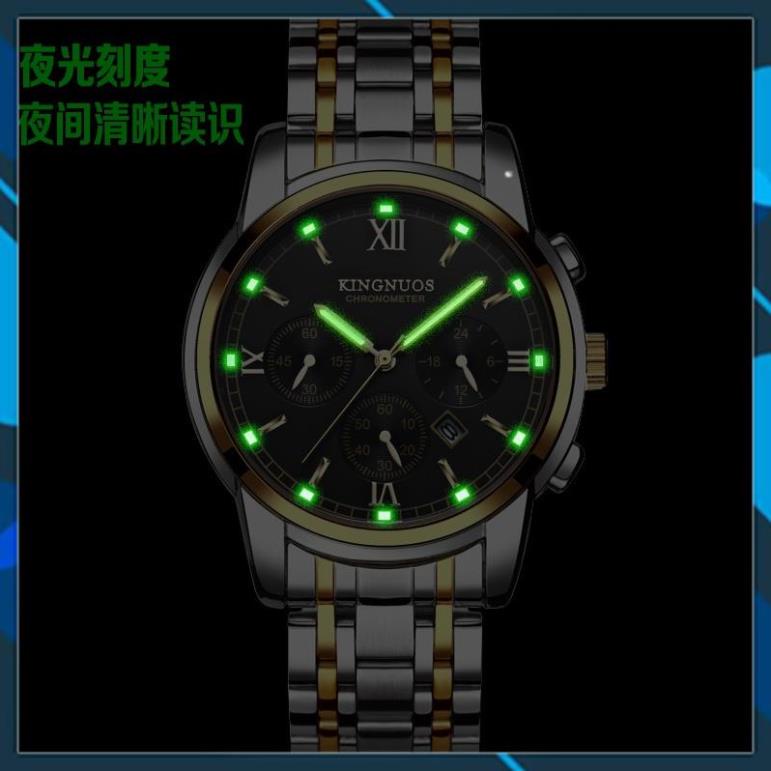 [HÀNG CHUẨN AUTH]Đồng Hồ Nam KINGNOUS K-1753 Dây Thép Chống Gỉ Cao Cấp,Chống Nước,Chống Xước,Có Dạ Quang,Bảo Hành12 thag