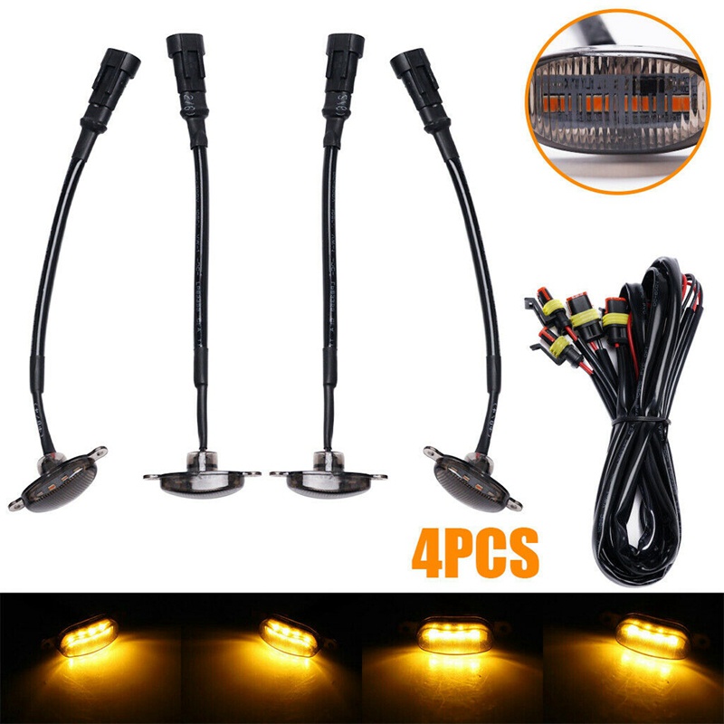 Set 4 Đèn LED Gắn Phía Trước Xe Hơi Ford F-150 F150 2009-2018