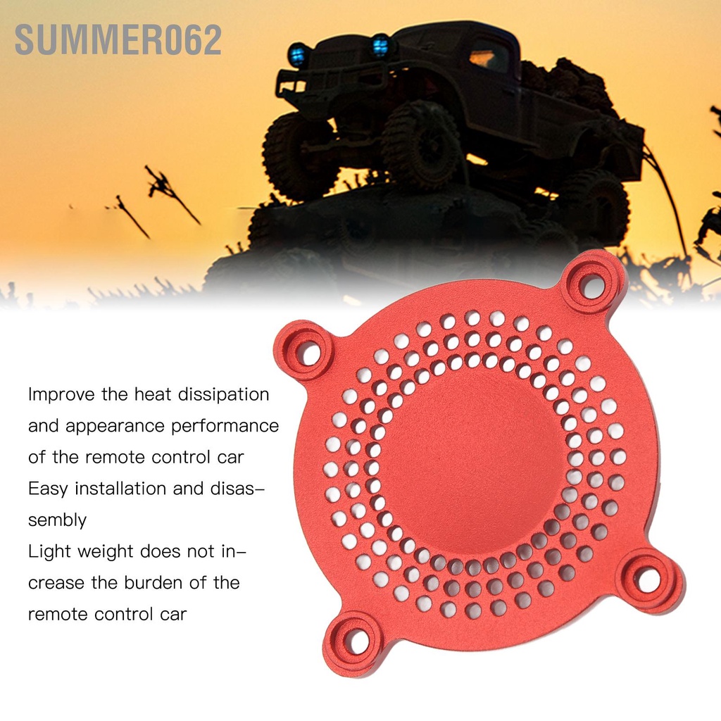 Summer062 Nắp quạt RC 50mm Hợp kim nhôm CNC Gia công bảo vệ Trọng lượng nhẹ làm mát ESC