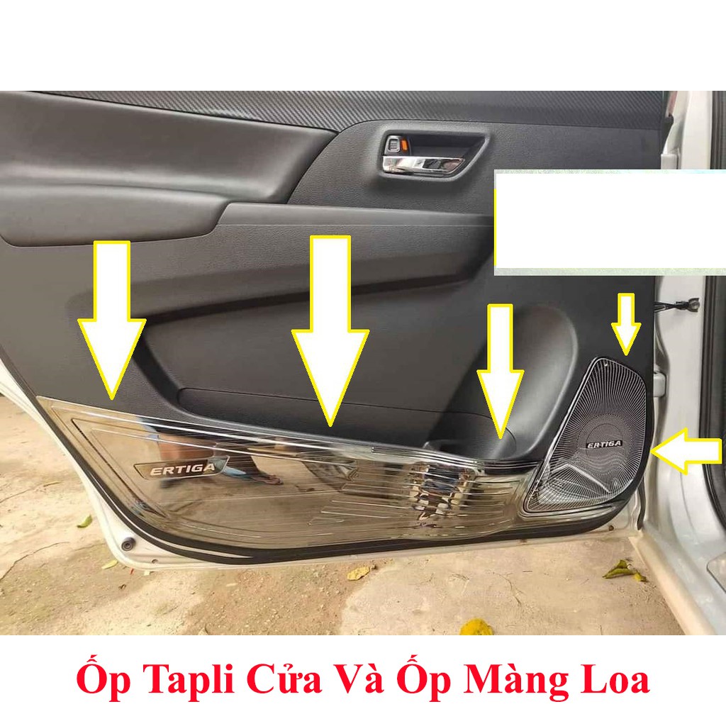 Ốp Tapli Cửa Xe Suzuki Ertiga 2019 2020 - Bộ 4 Chi Tiết (hàng cao cấp) - TITAN