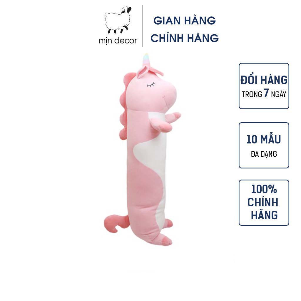 Gấu ôm dài 110cm MỊN DECOR mềm mại bông gòn cao cấp nhiều mẫu mã đa dạng