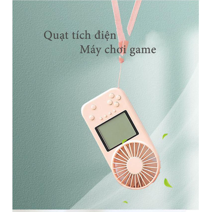 Quạt Tích Điện Mini Kiêm Máy Chơi Game F2 GameFAn (Máy Chơi Game Kèm Quạt)