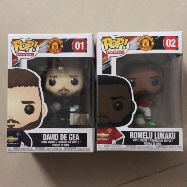02 mô hình Funko Pop Lukaku v Degea