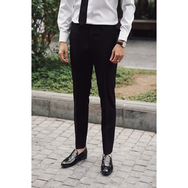 [BIG SALE] Quần âu đen vải tuyết mưa dày cao cấp sale 86k-98k