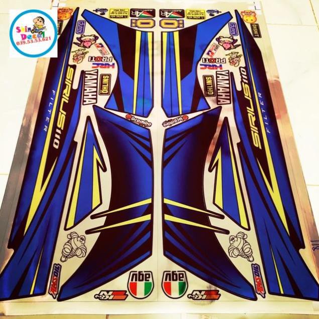 Tem rời sirius Chất liệu Crom cao cấp y hình 100%. Thị trường có bán hàng giả crom ae lưu ý.