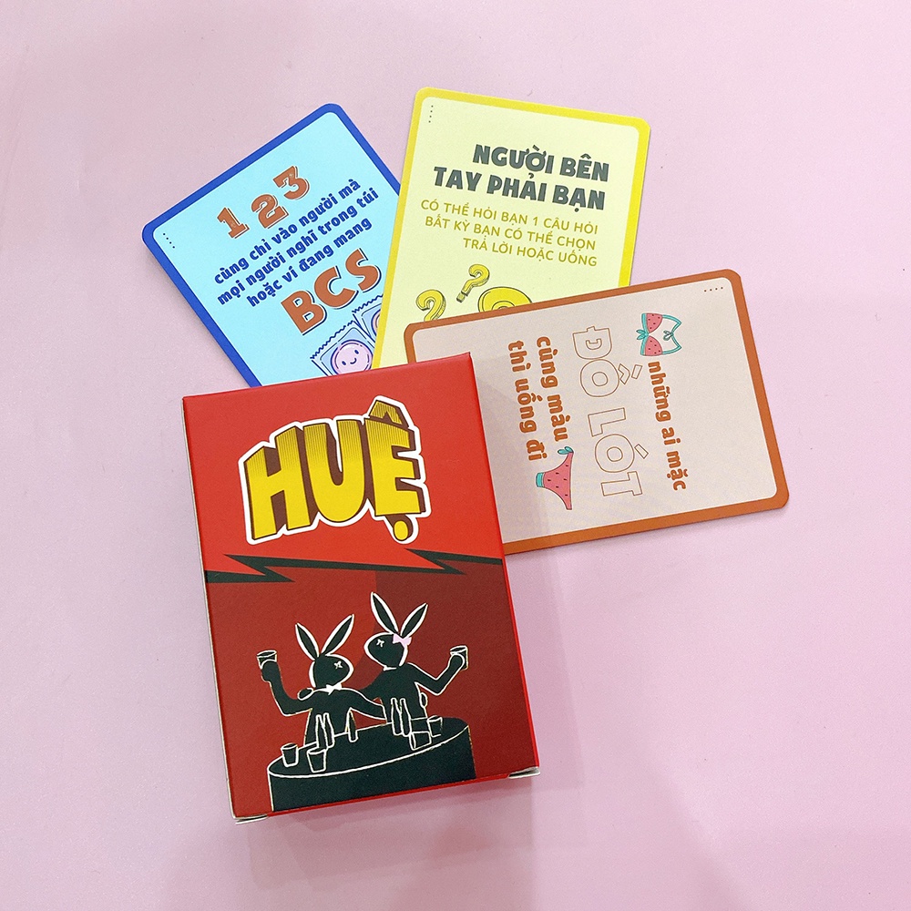 Combo Cặp Bộ Bài Huệ Và Thà Chết Còn Hơn Drinking Game Hot Nhất 2023 Kèm Hộp Đựng Cao Cấp HUE-TCCH