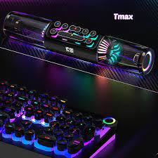 Loa Bluetooth chơi game SOAIY SH19 RGB Máy tính Soundbar 3D Surround Cột không dây Loa siêu trầm Trung tâm âm nhạc Âm th