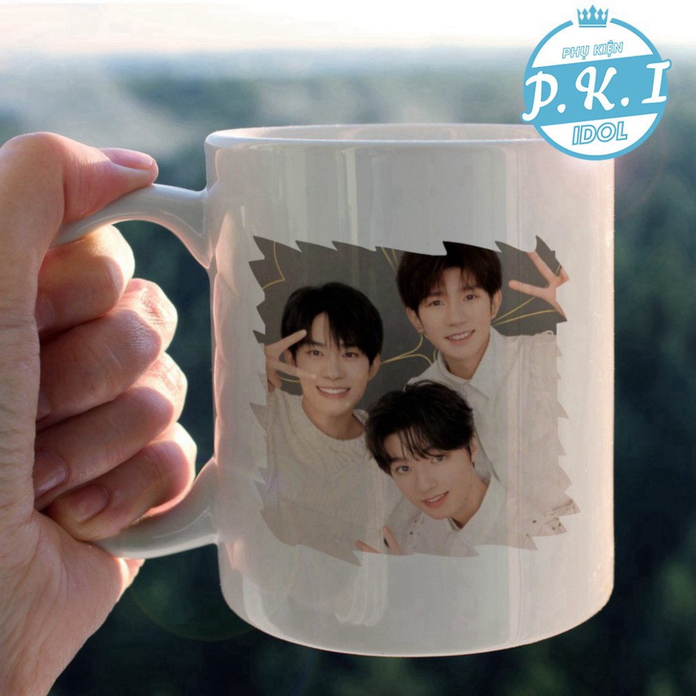 Cốc Sứ Cao Cấp In Hình TFBOYS 2021 - QUÀ TẶNG C-POP