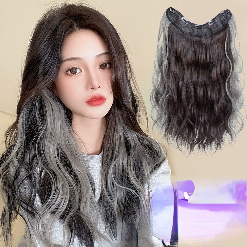 Bộ Tóc Giả Dài Xoăn Gợn Sóng Màu Ngọt Ngào Thời Trang