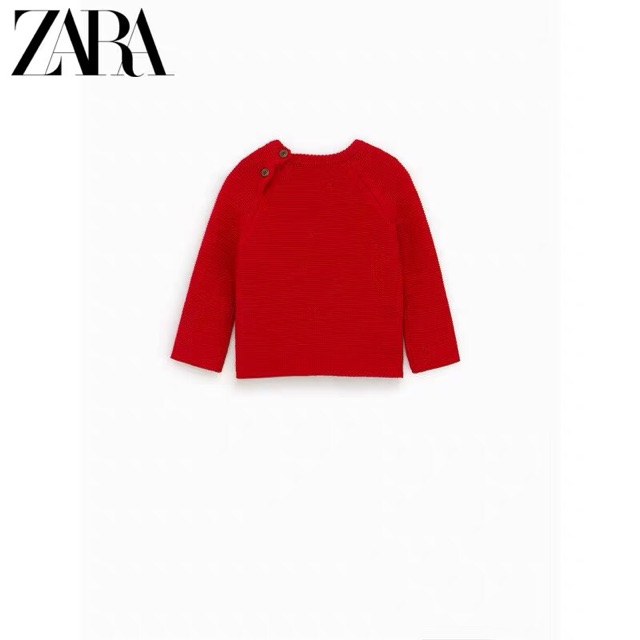 Áo len lợn đỏ Zara 2-6Y (có ảnh thật)