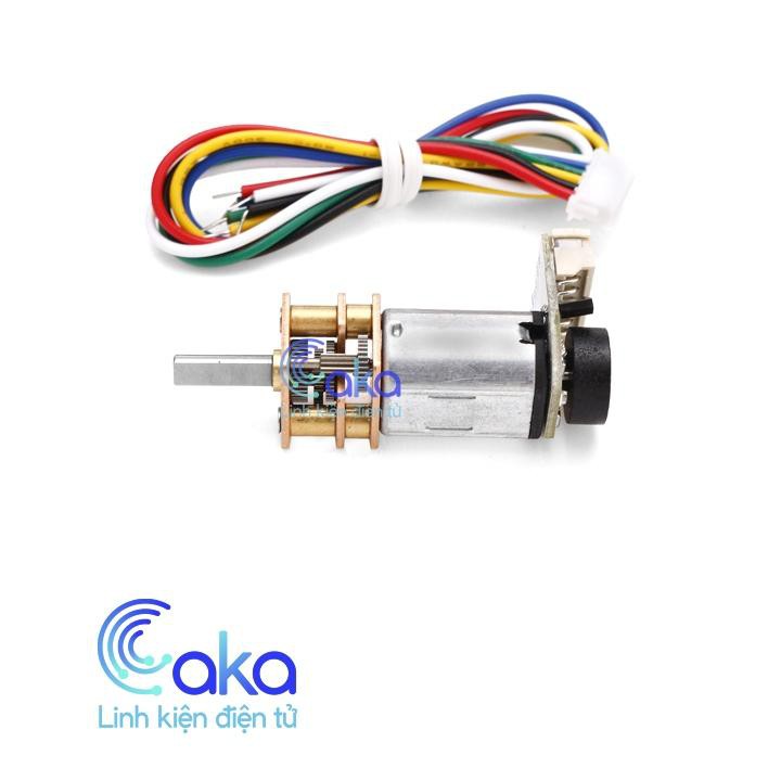 Caka Động Cơ DC Servo Giảm Tốc GA12 - N20 Encoder