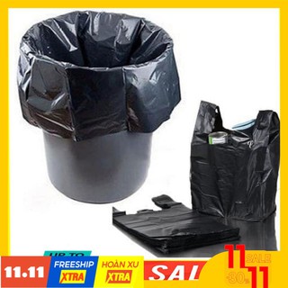 [shopgiare1992] 1Kg túi bóng đen đựng rác 2 quai,chuyện dụng đóng gói hàng online bằng PE siêu dai