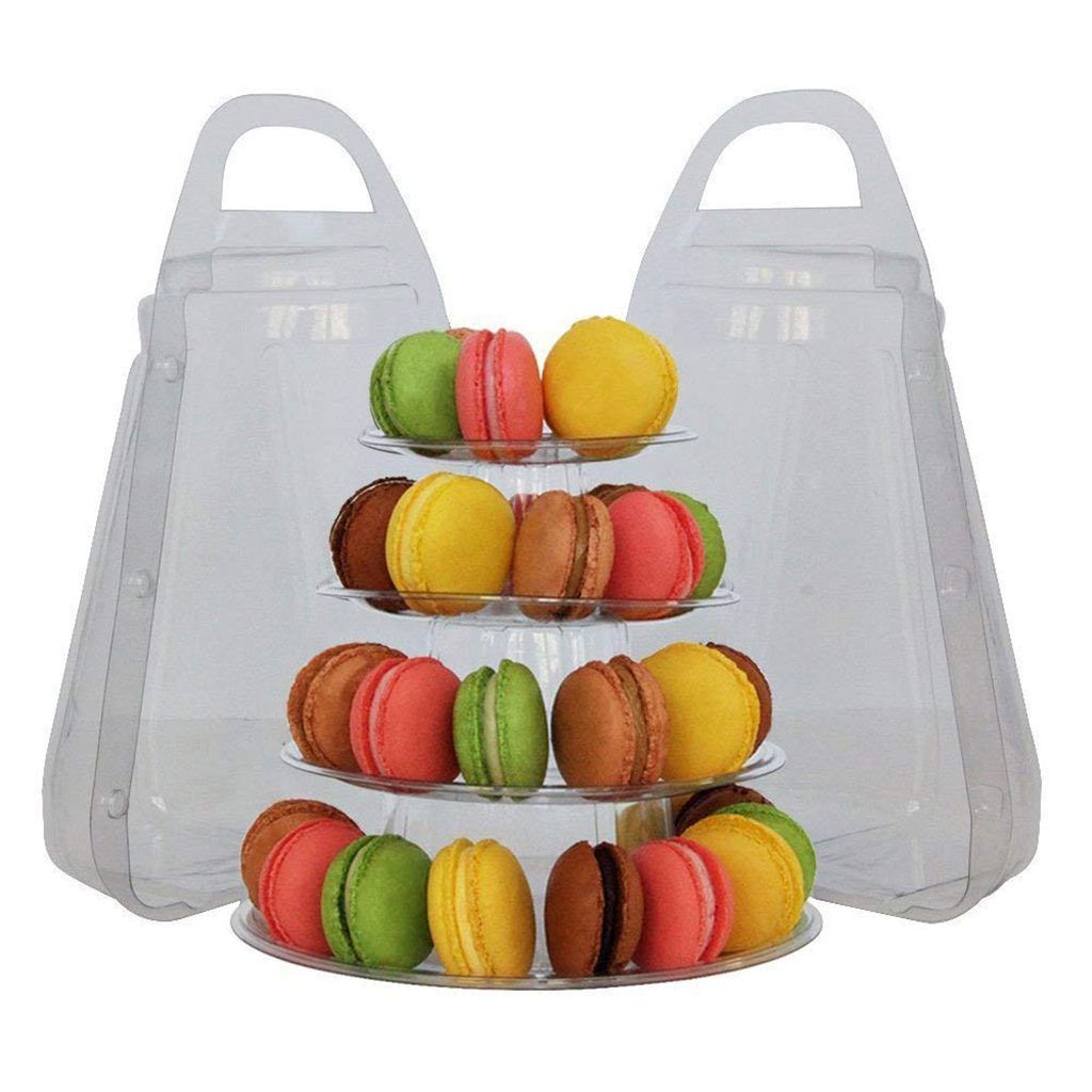 Macaron Cake Cupcake Stand with Box, Wedding Event Party Display Tower Plate