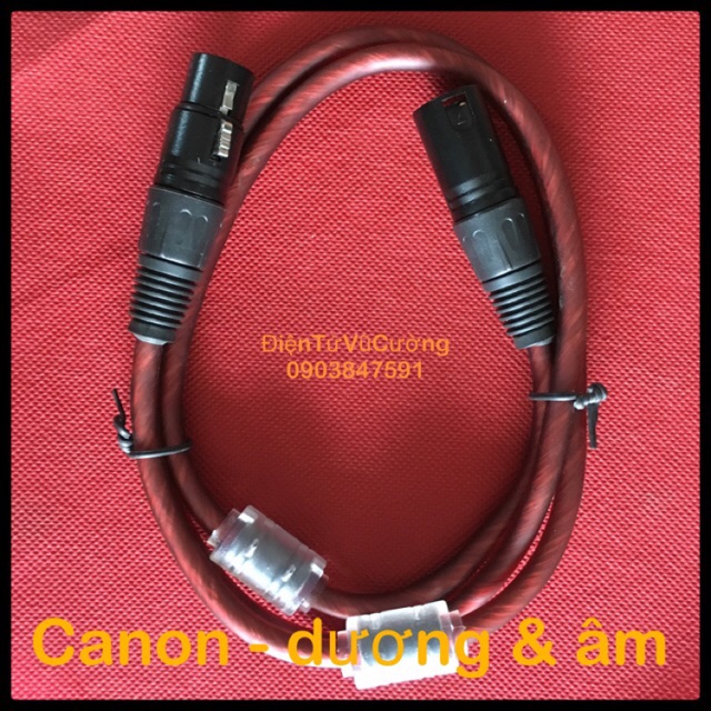 DÂY Canon 2 Đầu - Dương & Âm dài 1 mét