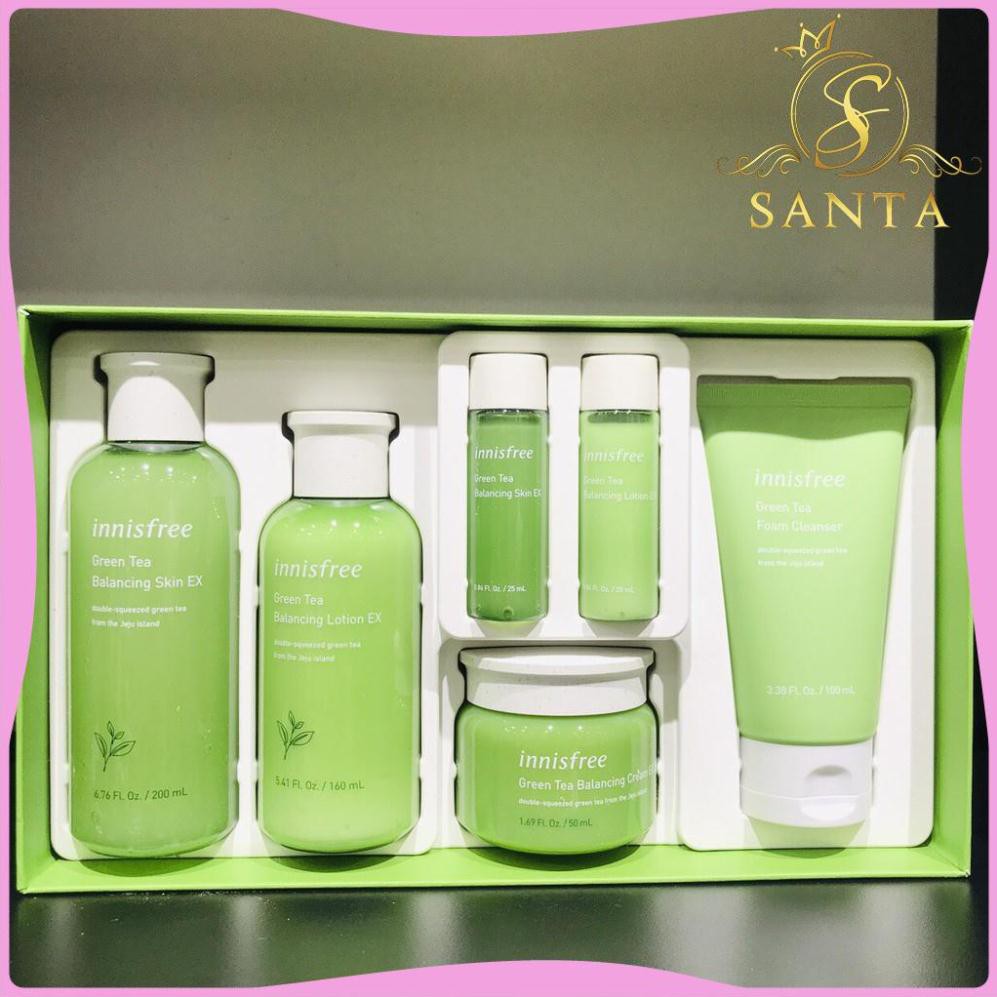 [CHÍNH HÃNG] BỘ DƯỠNG TRÀ XANH INNISFREE GREEN TEA BALANCING SPECIAL SKIN CARE EX SET 6 MÓN