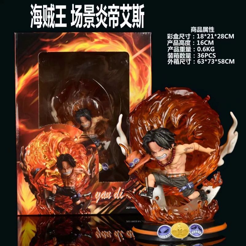 Mô Hình GK [Full Box T5/2021] Hỏa Quyền Ace EnKai OnePiece