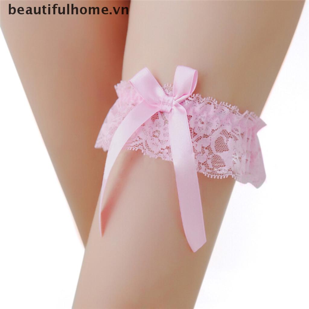 Dây Ruy Băng Ren Đeo Đùi Hình Bướm Có Thể Điều Chỉnh