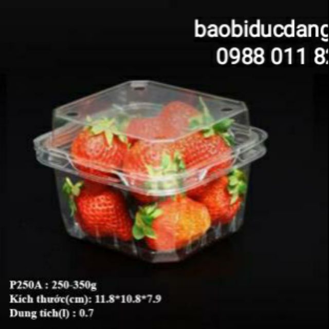 50 hộp đựng trái cây 250gr mã P250A
