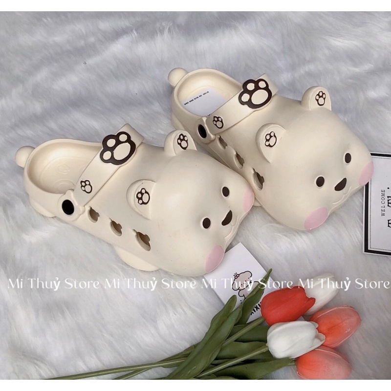 (Order) Dép sục cross gấu má hồng dễ thương cute hàng Quảng Châu loại 1 kèm ảnh thật