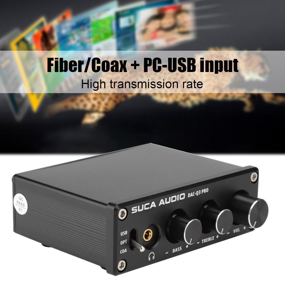 Giải Mã SUCA-AUDIO DAC Q3 Pro – Chip SA9123 – Điều Chỉnh Bass + Treble