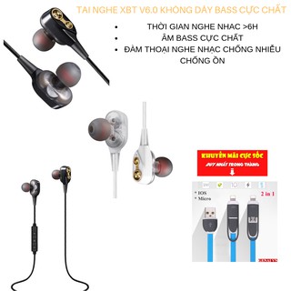 [Freeship toàn quốc từ 50k] Tai nghe Bluetooth nhét tai XBT XT21 DJ Music