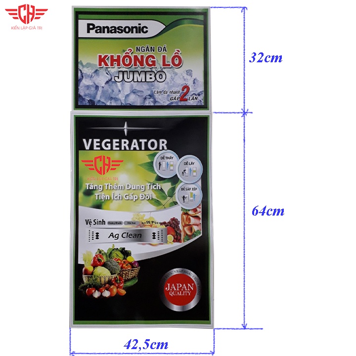 Tem dán tủ lạnh panasonic nhiều mẫu