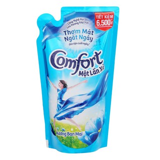Nước xả vải Comfort một lần xả hương ban mai túi 800ml