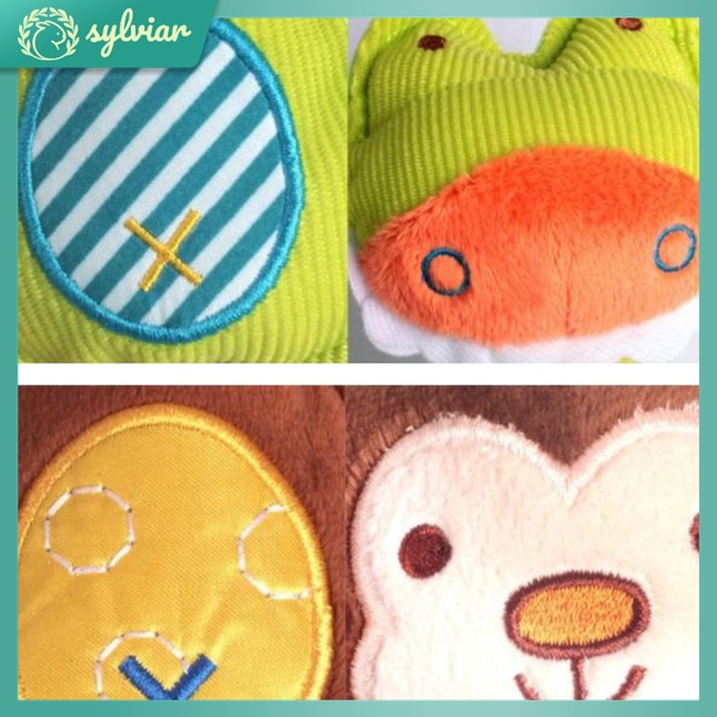 Đồ Chơi Lục Lạc Hình Động Vật Hoạt Hình Nhồi Bông Mềm Mại Cho Bé