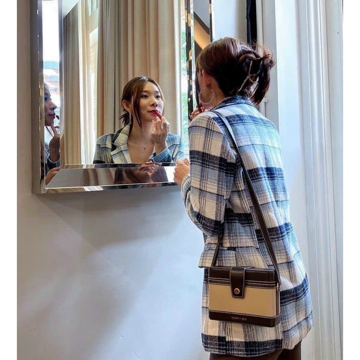 Túi Cốp Cnk dạng hộp cứng hàng xuất 1:1 size 18