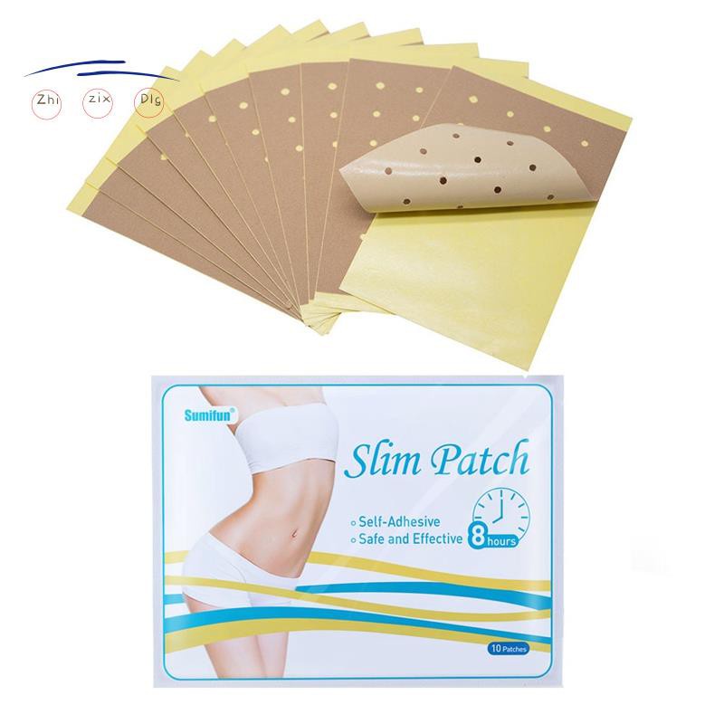 ◊۞Sumifun 3Bag/30Pcs Slimming Patch Belly Slim Abdomen Fats Burning Navel Stick Weight Loss Slimer Tool