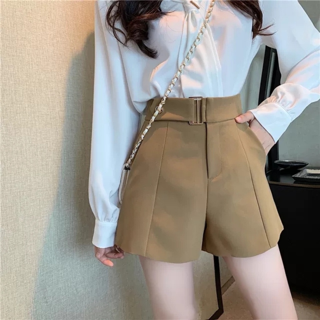 Quần Short Nữ Lưng Cao Kèm Đai Siêu Hot Chất Đẹp Loại 1 N087