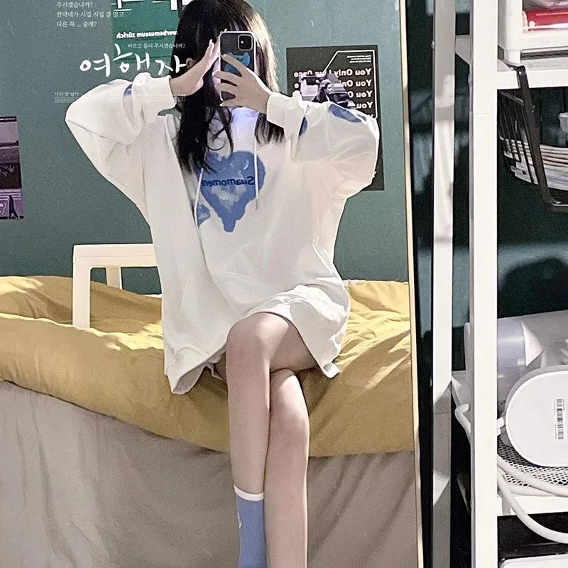 Jiashucheng Áo Khoác Hoodie Mỏng Tay Dài Dáng Rộng Phong Cách Preppy Nhật Bản Kiểu Mới Cho Học Sinh Nữ