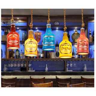 Đèn thả chai chivas cực chất trang trí quầy bar, quán cafe, nhà hàng, cửa hàng, trà chanh, trà sữa DT02 Azdecor