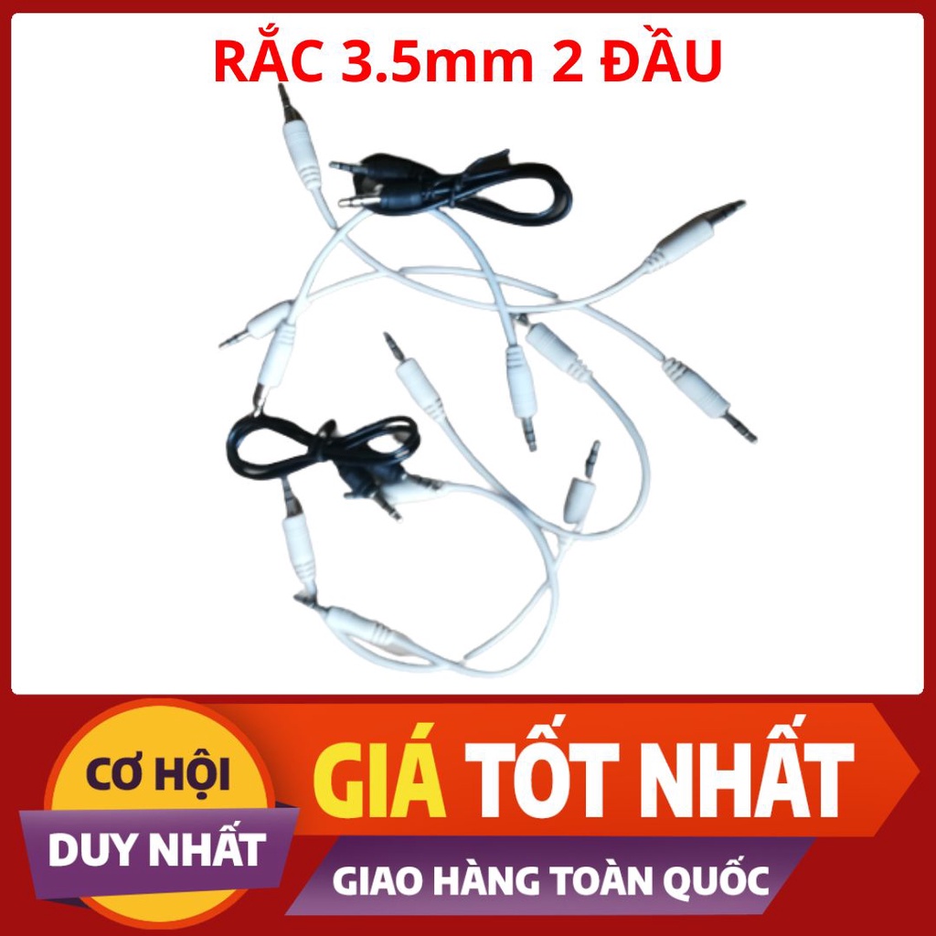 Hai dây Jack Cắm 2 Đầu 3.5mm - Dài 21cm - Dây Cáp Âm Thanh AUX 2 Đầu 3.5mm - Siêu Bền