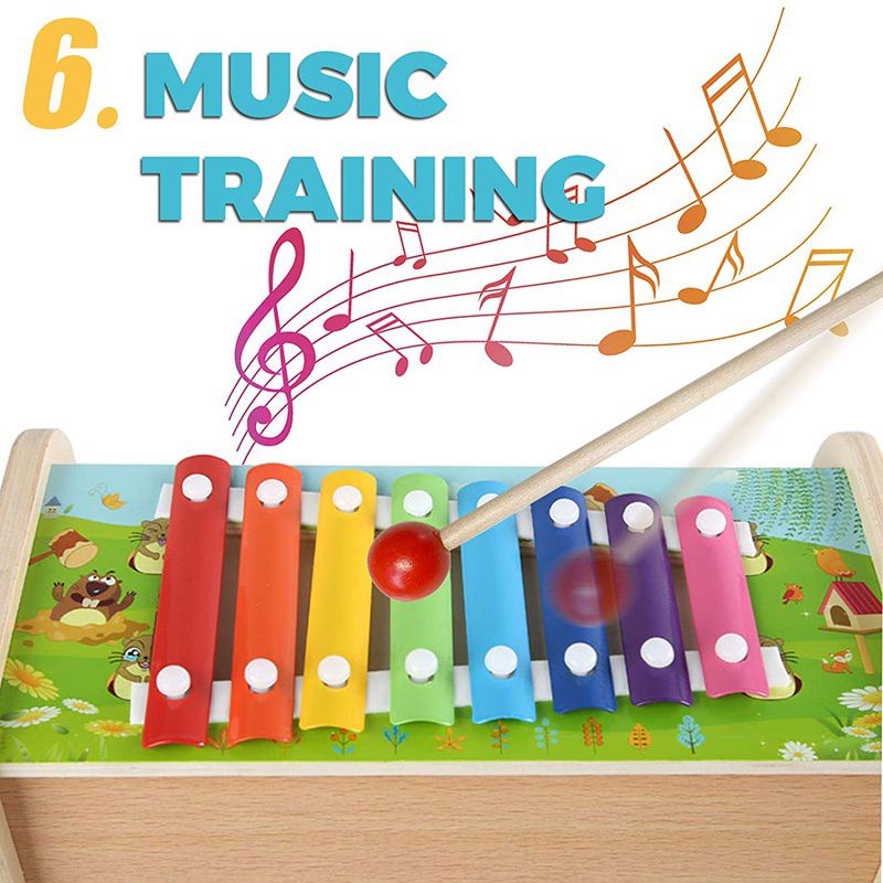 Bộ đập chuột 7in1 bằng gỗ giúp bé phát triển trí tuệ - Đập chuột 7in1 vui nhộn